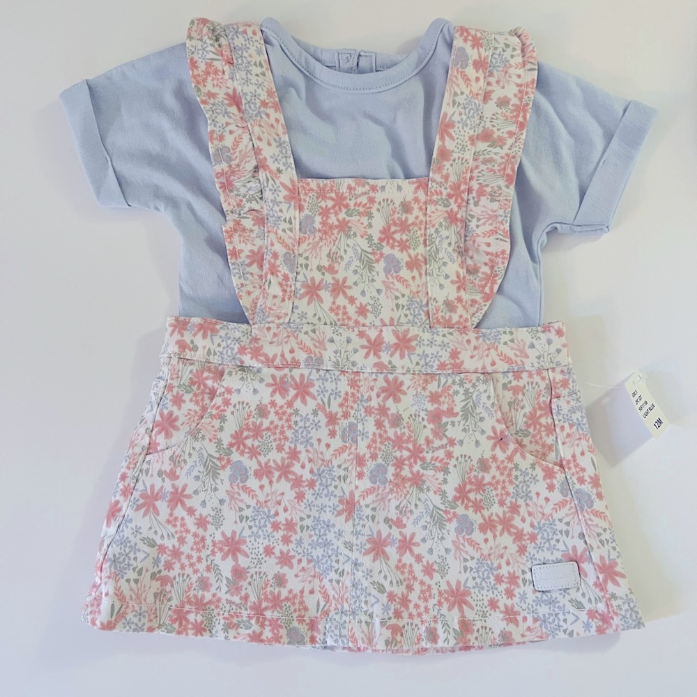 7 For All Mankind, Baby Girl Dress, NWT, 2-Piece Set